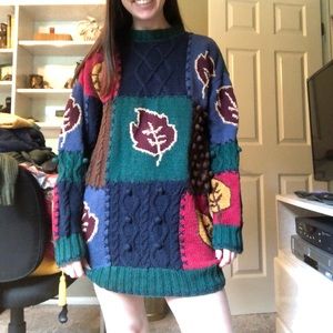 🌸Vintage Patchwork Sweater 🌸.